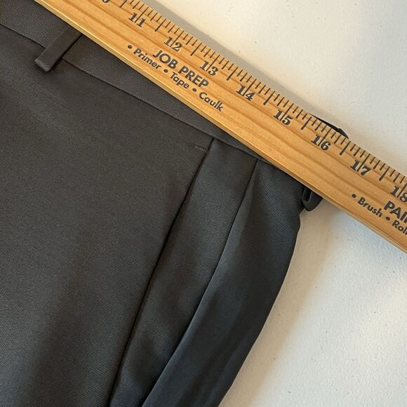 Kenneth Cole Reaction Men's 32x32 Slim Fit Techni-Cole Suit Pants Gray Stretch - Picture 6 of 9